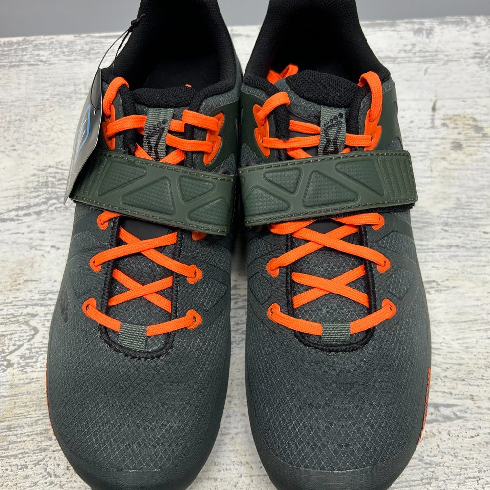 Inov-8 FASTLIFT 335 (Men): Elevate Performance in Thyme/Black/Orange - Picture 3 of 10